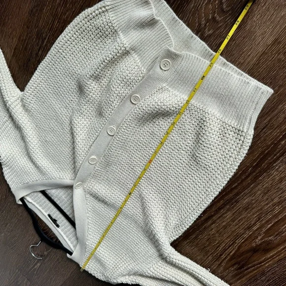 QUALFORT Cardigan Sweater 100% Cotton Button-Down Oversized Knit Cardigans - Picture 7 of 9